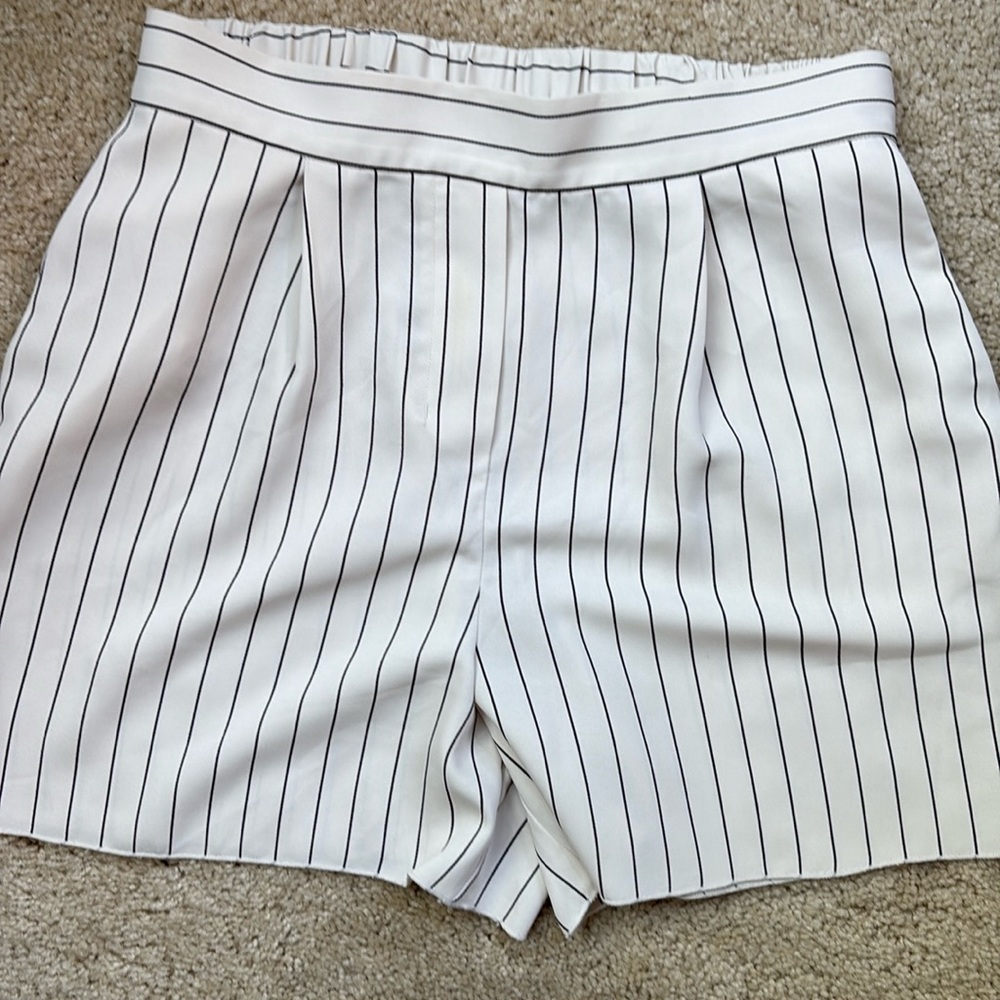 Babalon - Ivory Striped shorts